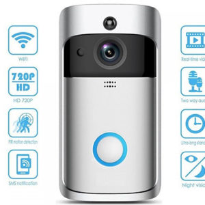 3-in-1 Smartphone-Connected Video Doorbell With Intercom - 2 Colours & Optional SD Card