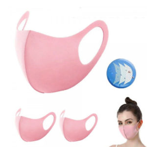 5 Reusable Coloured Face Masks - 5 Colours