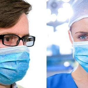 50-Pack of Disposable 3-Ply Face Masks
